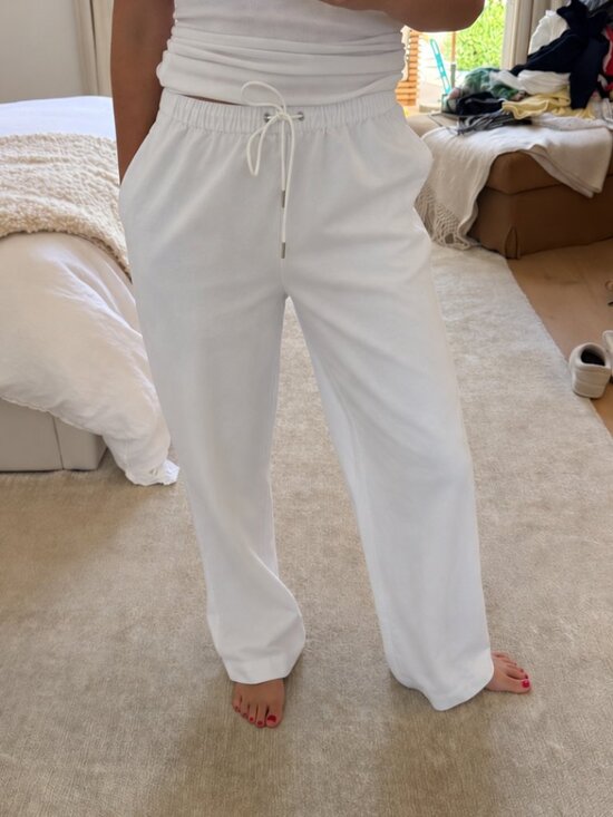 Jenni Kayne Pants - Jenni Kayne White Drawstring Pant